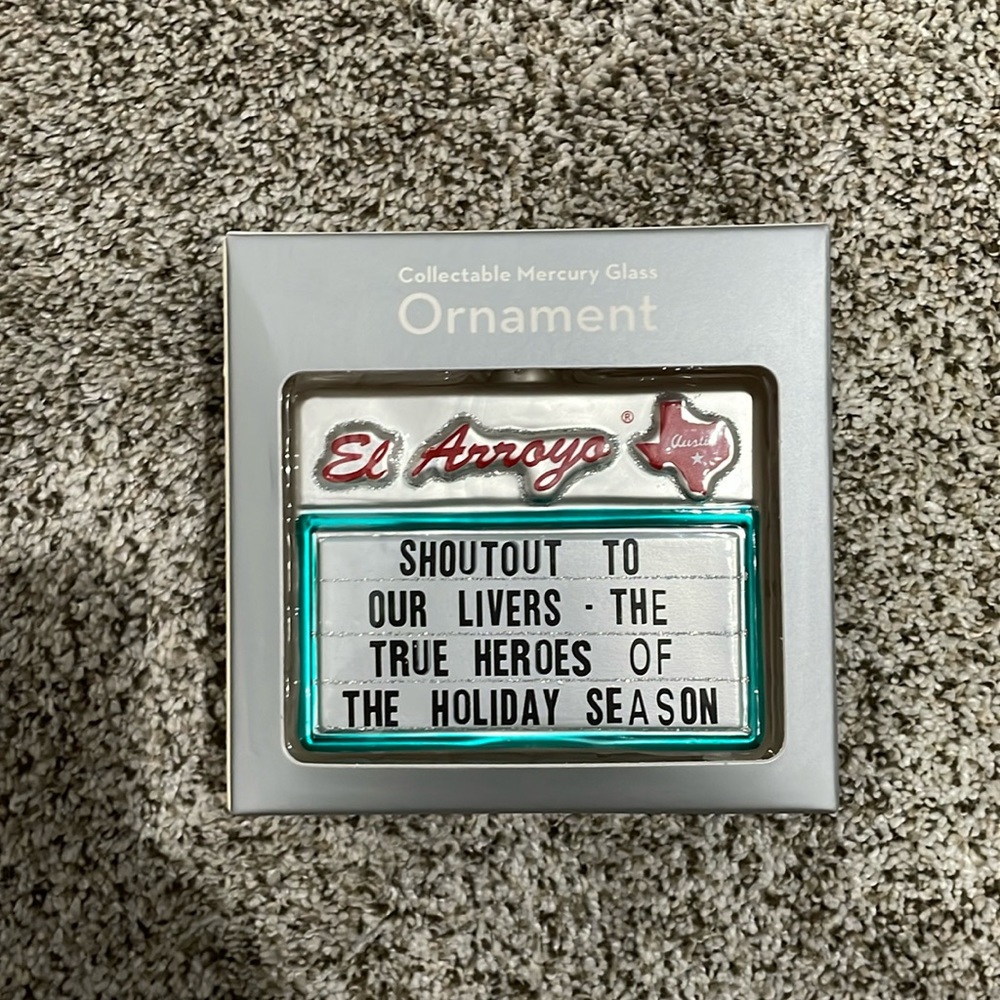 Brand new mercury glass ornament